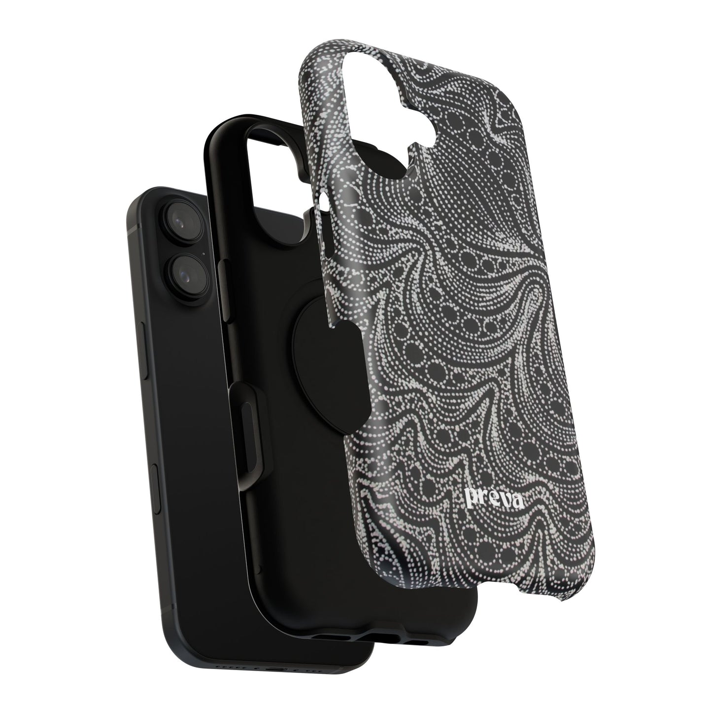 Abstract Midnight Lace Phone Case