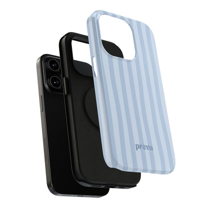 Pastel Blue Stripes Phone Case