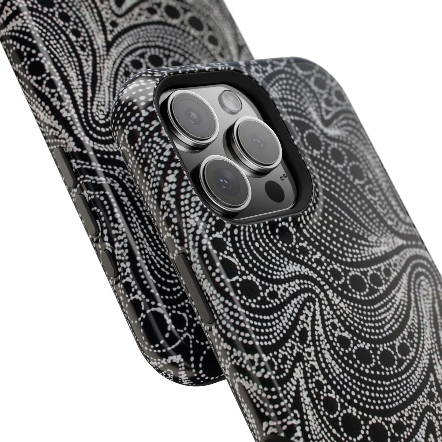 Abstract Midnight Lace Phone Case