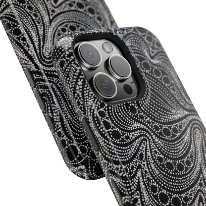 Abstract Midnight Lace Phone Case