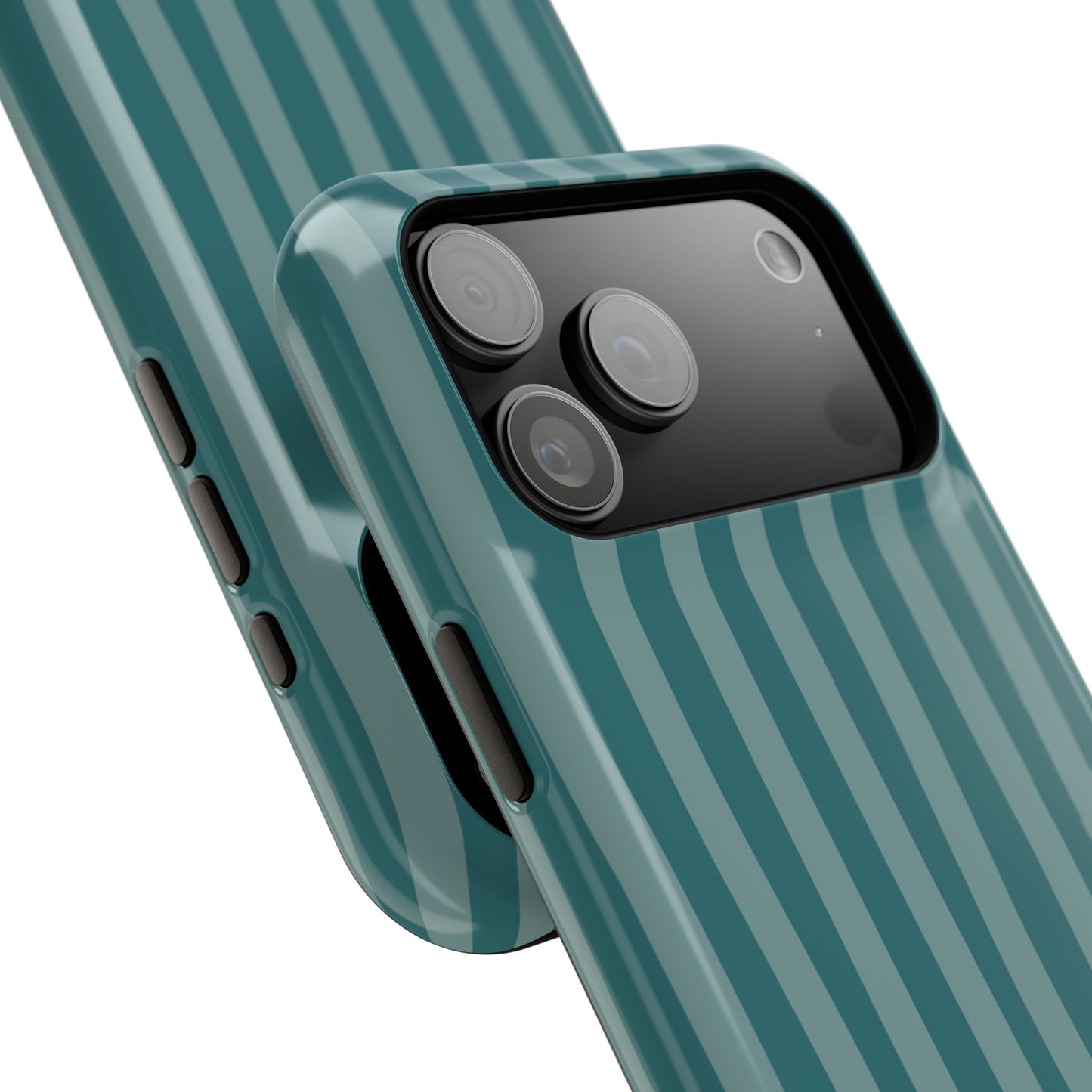 Striped Teal Phone Case