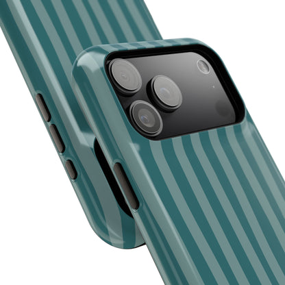 Striped Teal Phone Case