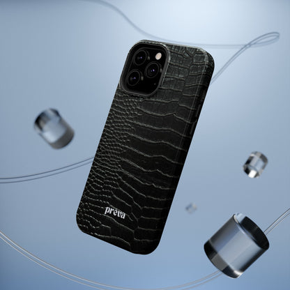 Black Croc Phone Case