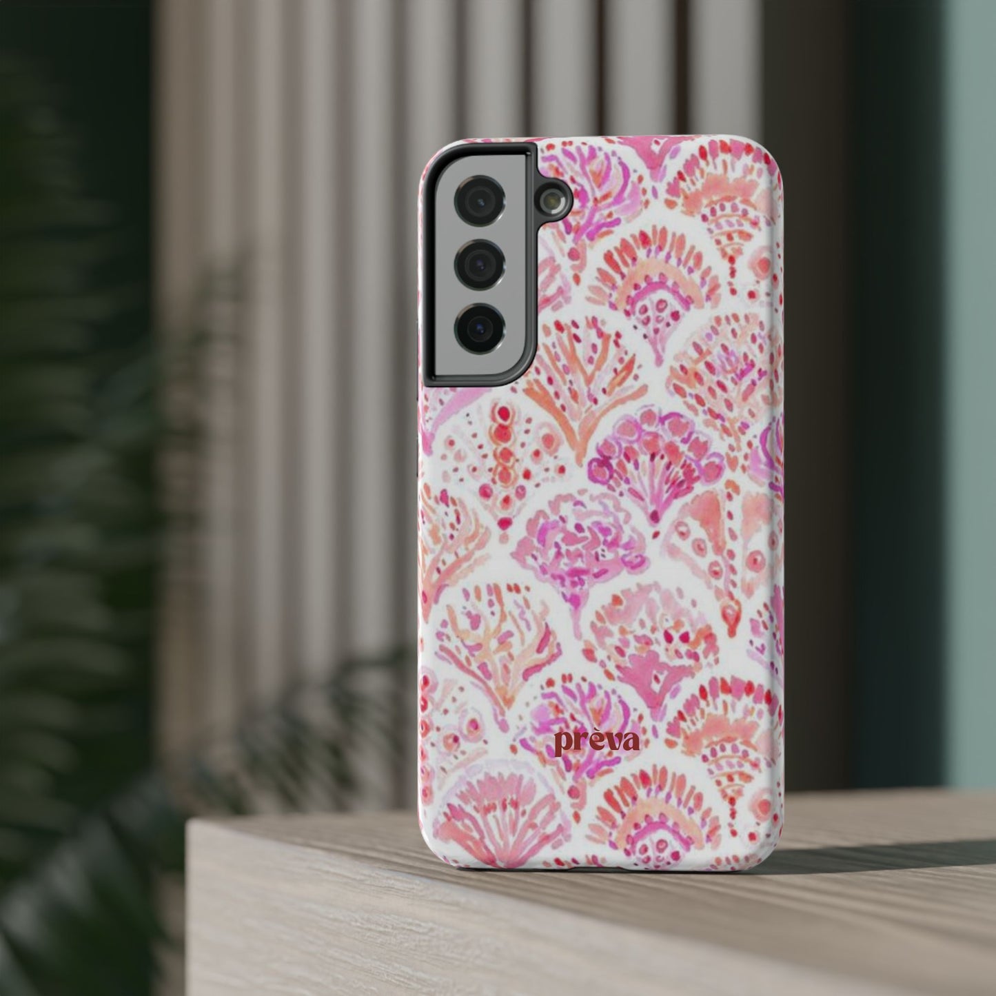Pink Shell Watercolor Phone Case