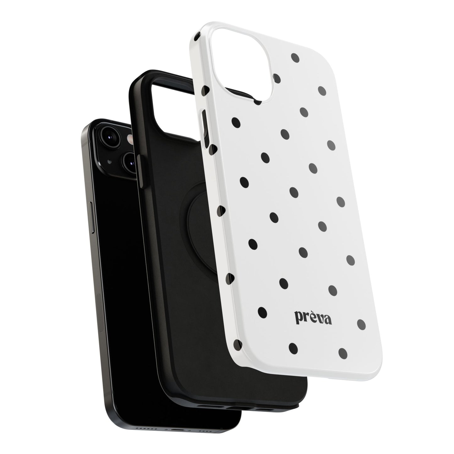B&W polka dots Phone Case