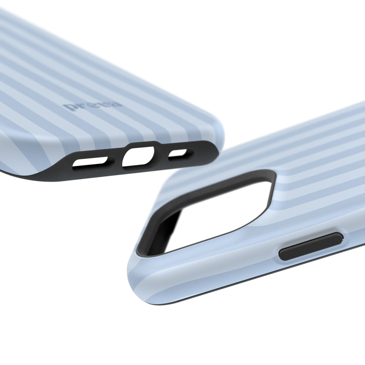 Pastel Blue Stripes Phone Case