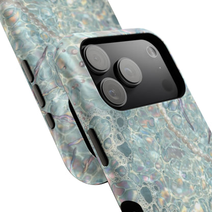 Marbled Seafoam Impact-Resistant Phone Case