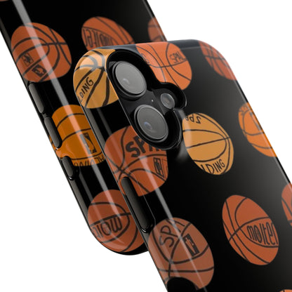 Black Basketball Phone Case