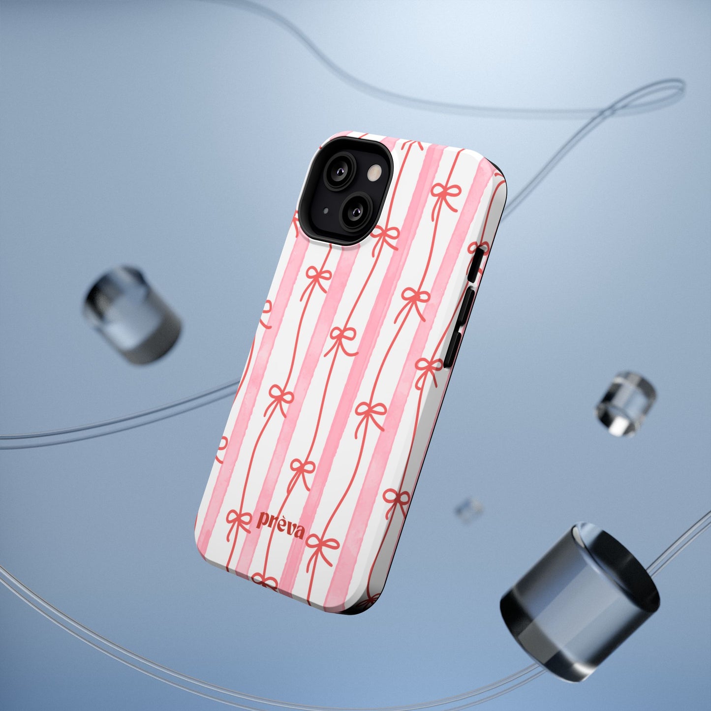 Pink Bow Chain Phone Case