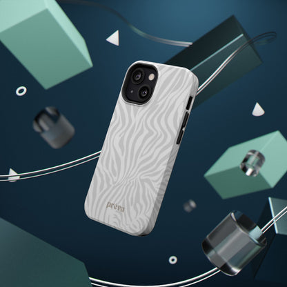 Zebra White Wave Phone Case