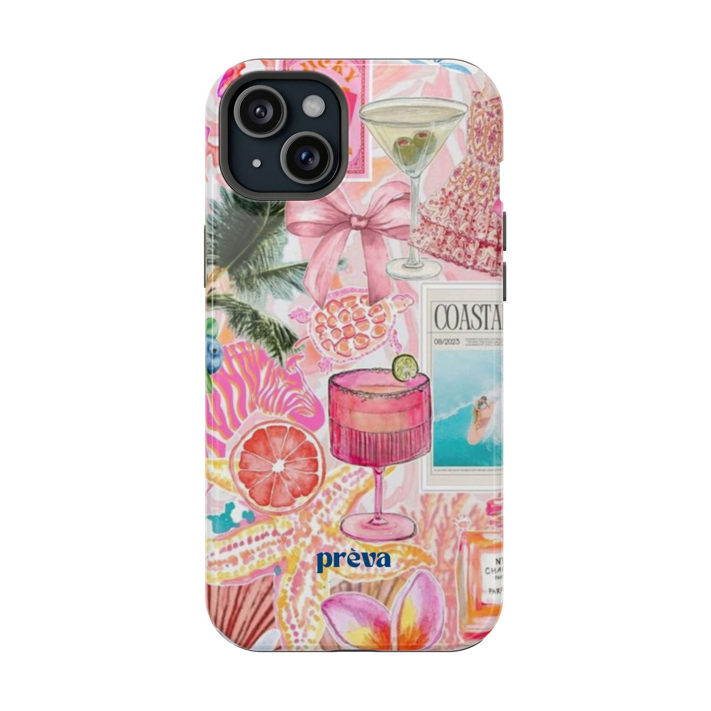 Pink Cocktail Collage Phone Case