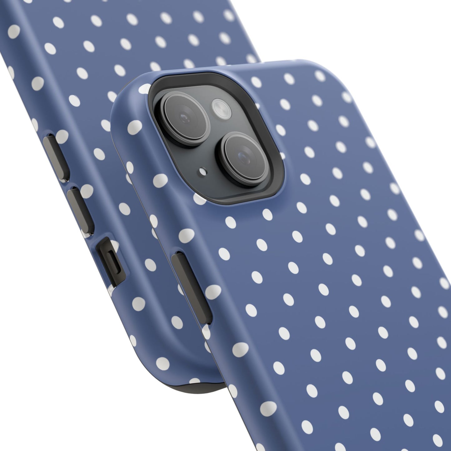 Navy Polka Dot Phone Case
