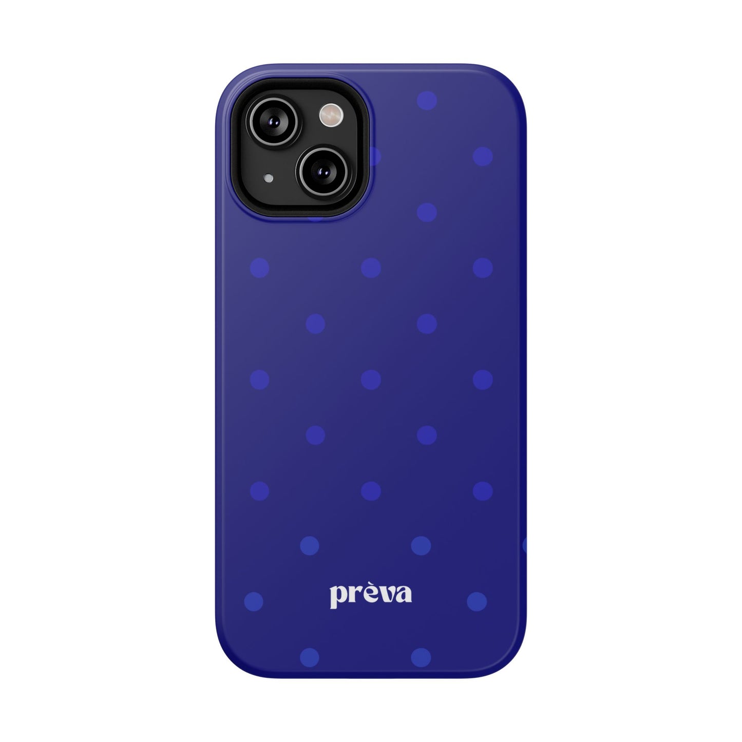 Dark Blue Polka Dots Phone Case