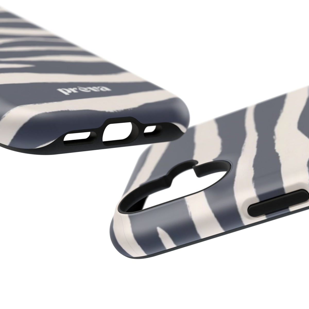 Navy & Cream Zebra Phone Case