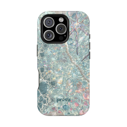 Marbled Seafoam Impact-Resistant Phone Case