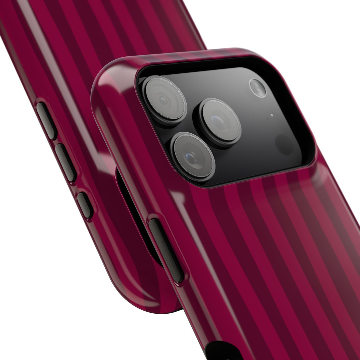 Burgandy Stripes x Ava Dudderar Phone Case