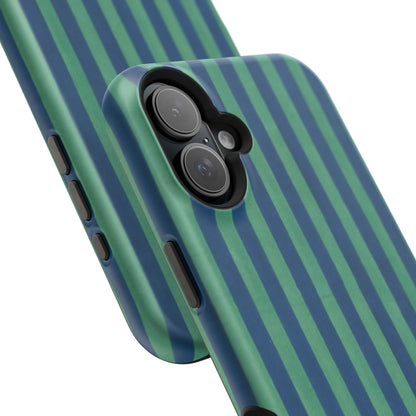 Green & Blue Stripes Phone Case