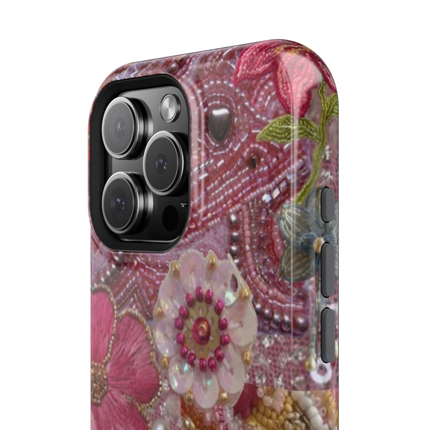 Floral Embroidery Phone Case