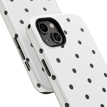 B&W polka dots Phone Case