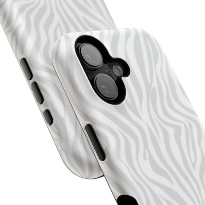 Zebra White Wave Phone Case