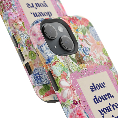 Slow Down Flowers x notsoken Phone Case