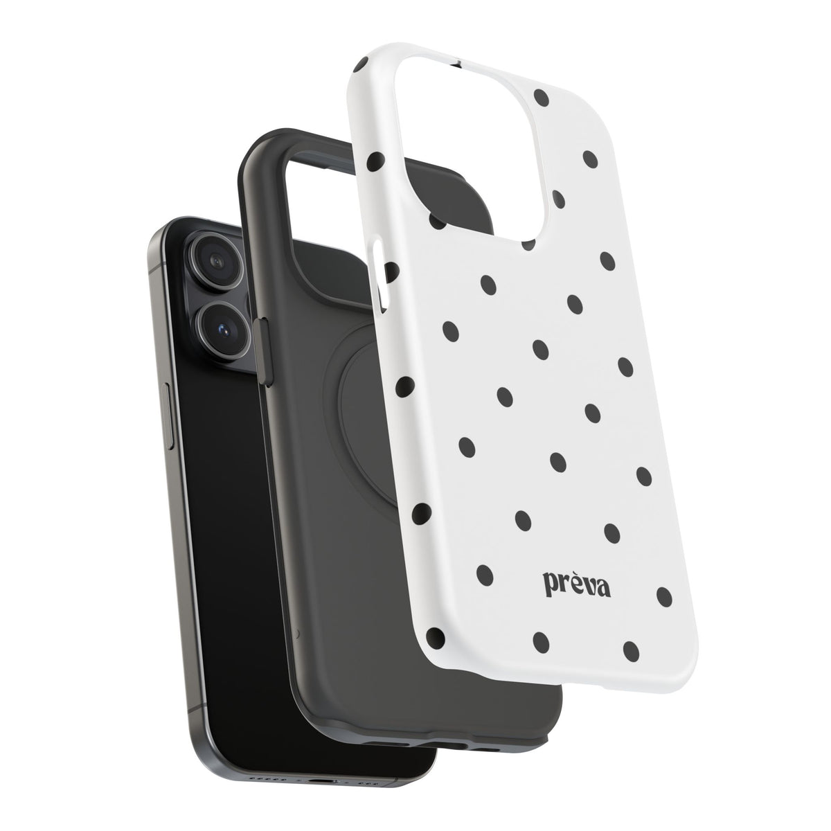 B&W polka dots Phone Case