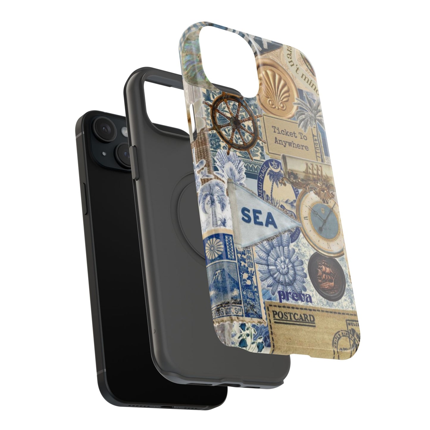 Neutral Travel Collage Phone Case