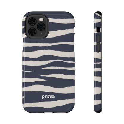 Navy & Cream Zebra Phone Case
