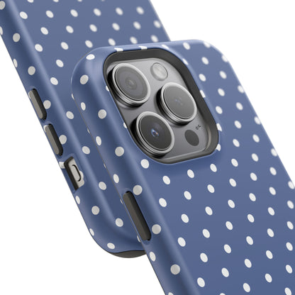 Navy Polka Dot Phone Case