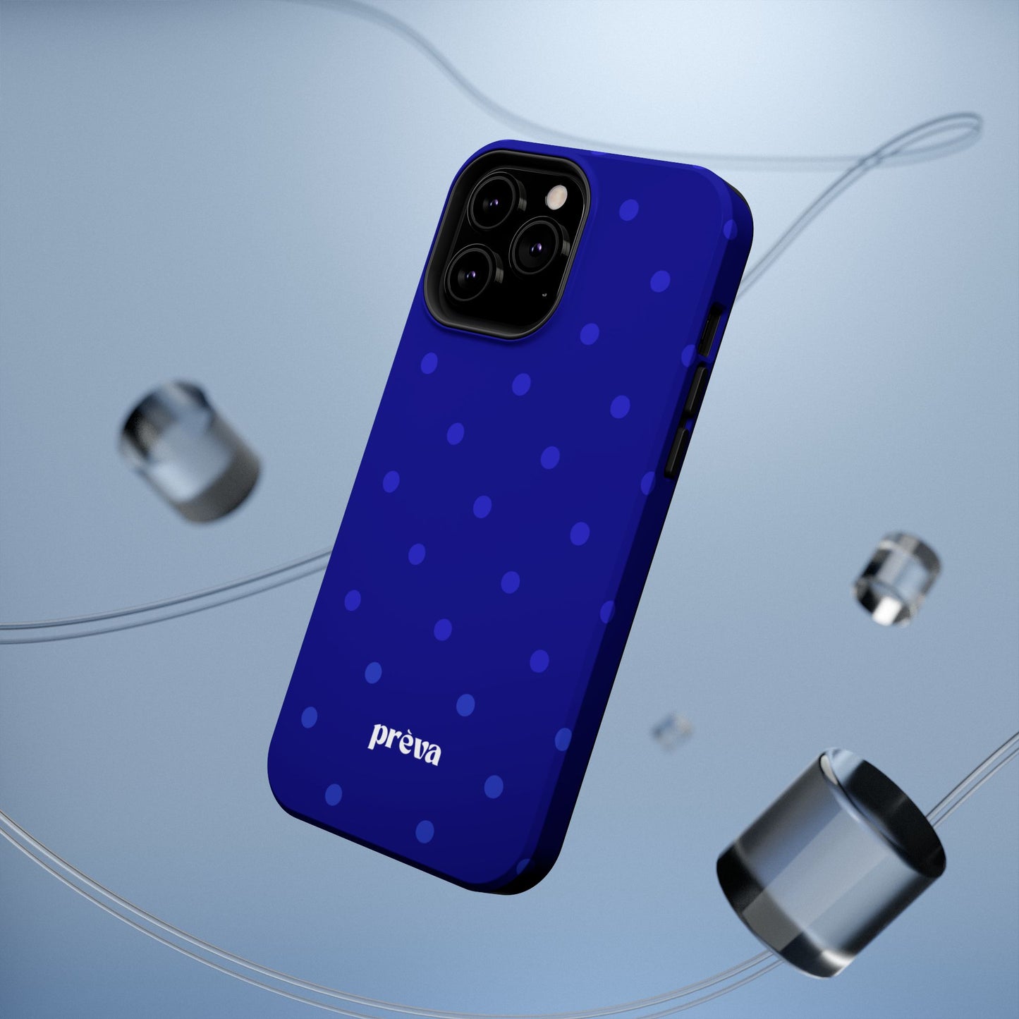 Dark Blue Polka Dots Phone Case