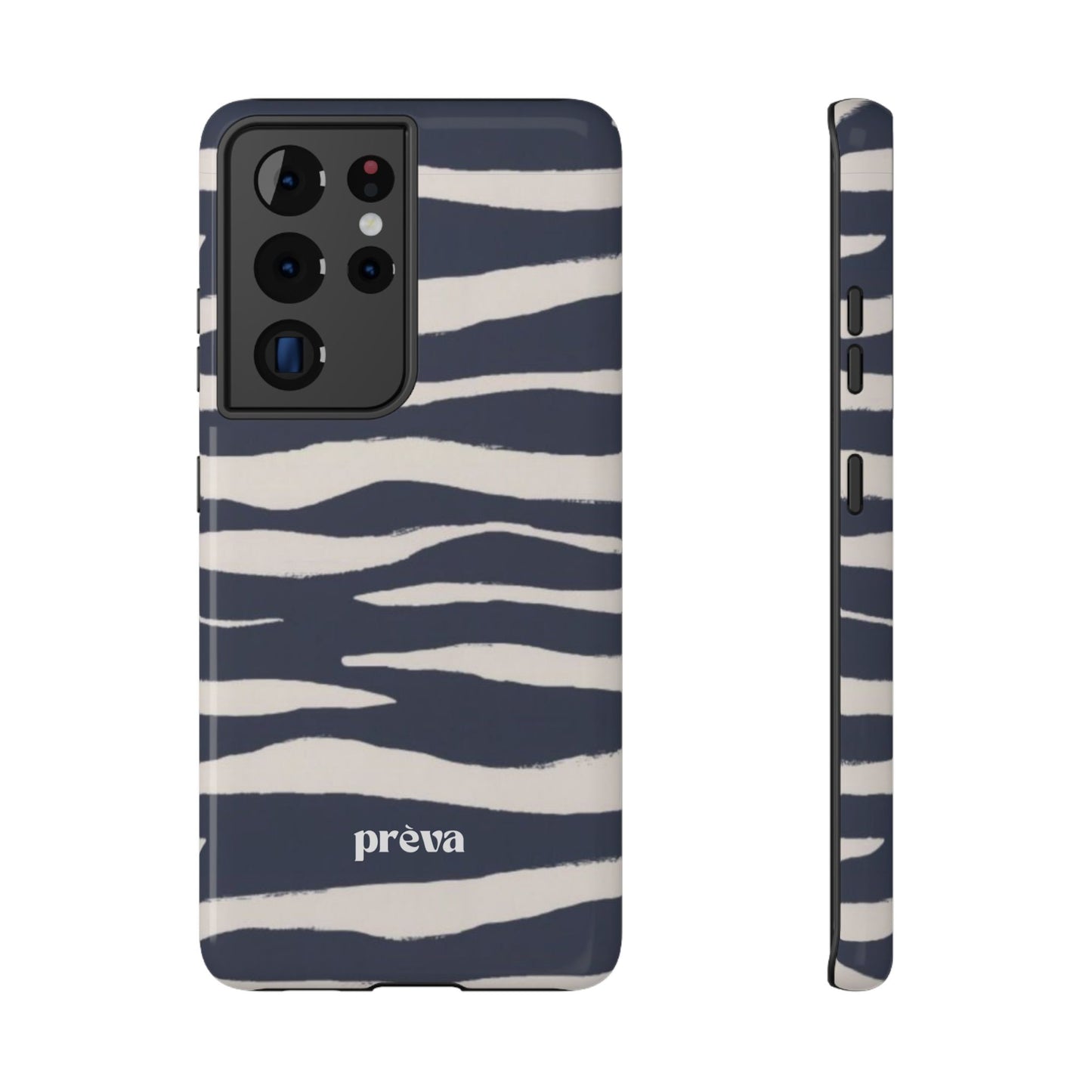 Navy & Cream Zebra Phone Case
