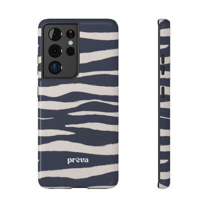 Navy & Cream Zebra Phone Case
