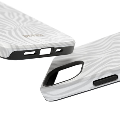 Zebra White Wave Phone Case