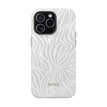 Zebra White Wave Phone Case