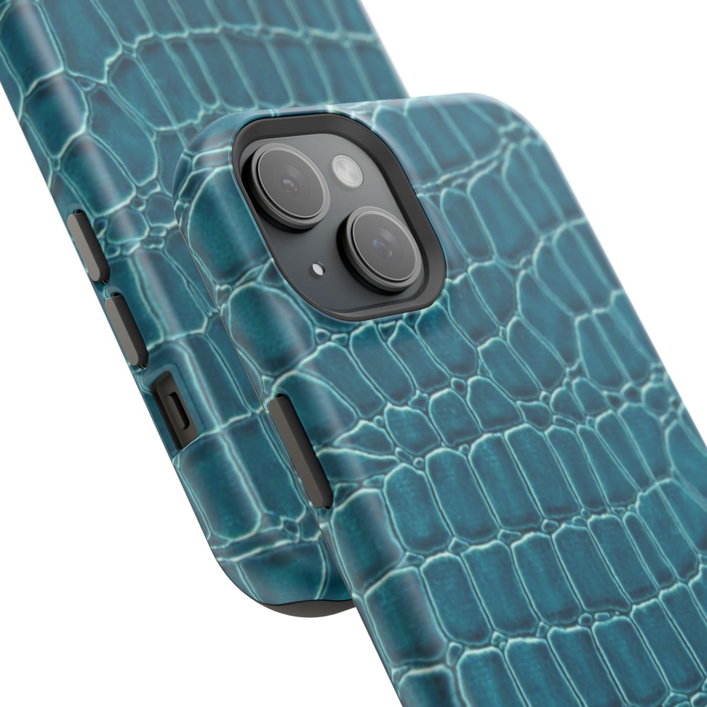 Teal Croc Phone Case
