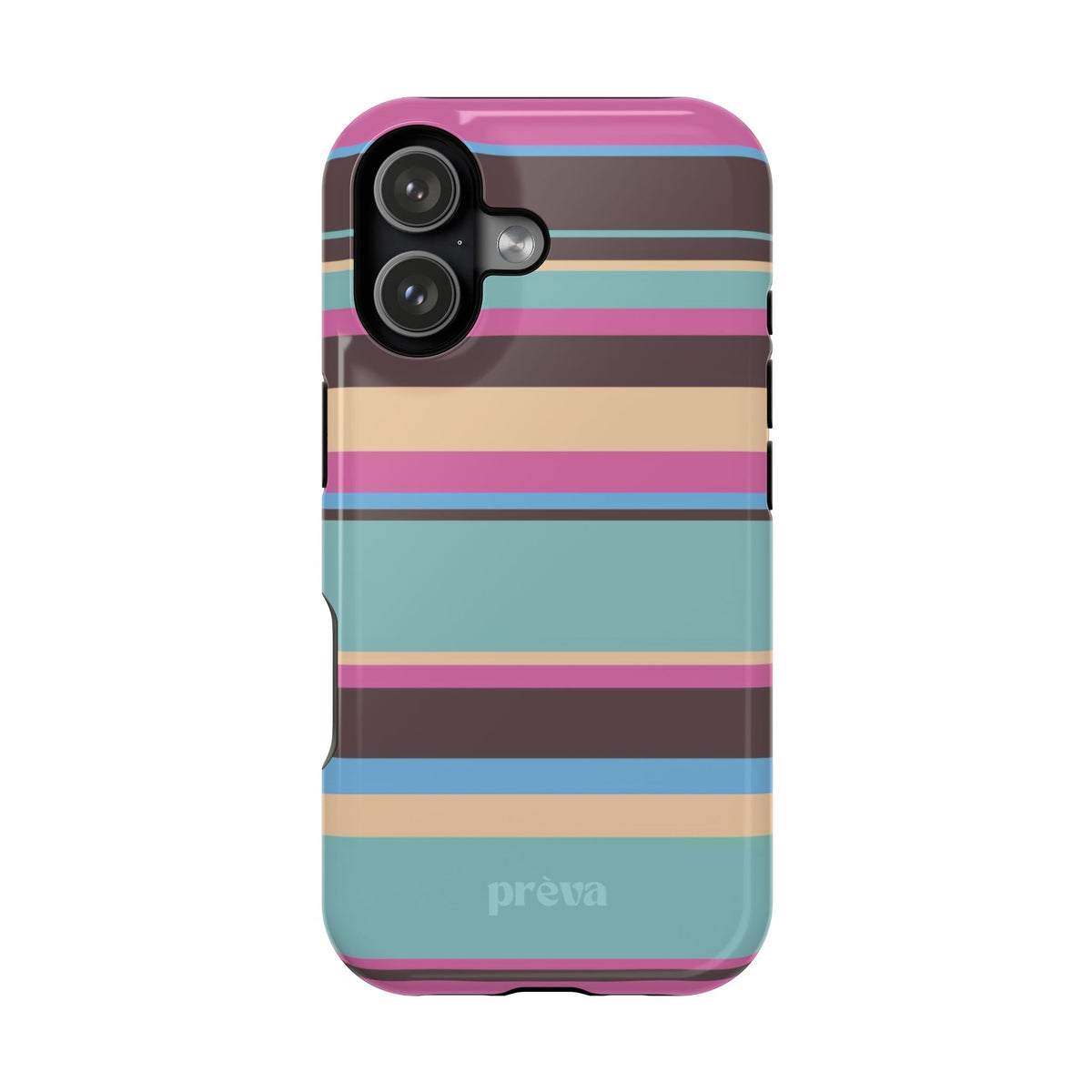 Cocoa Palm Stripes Phone Case