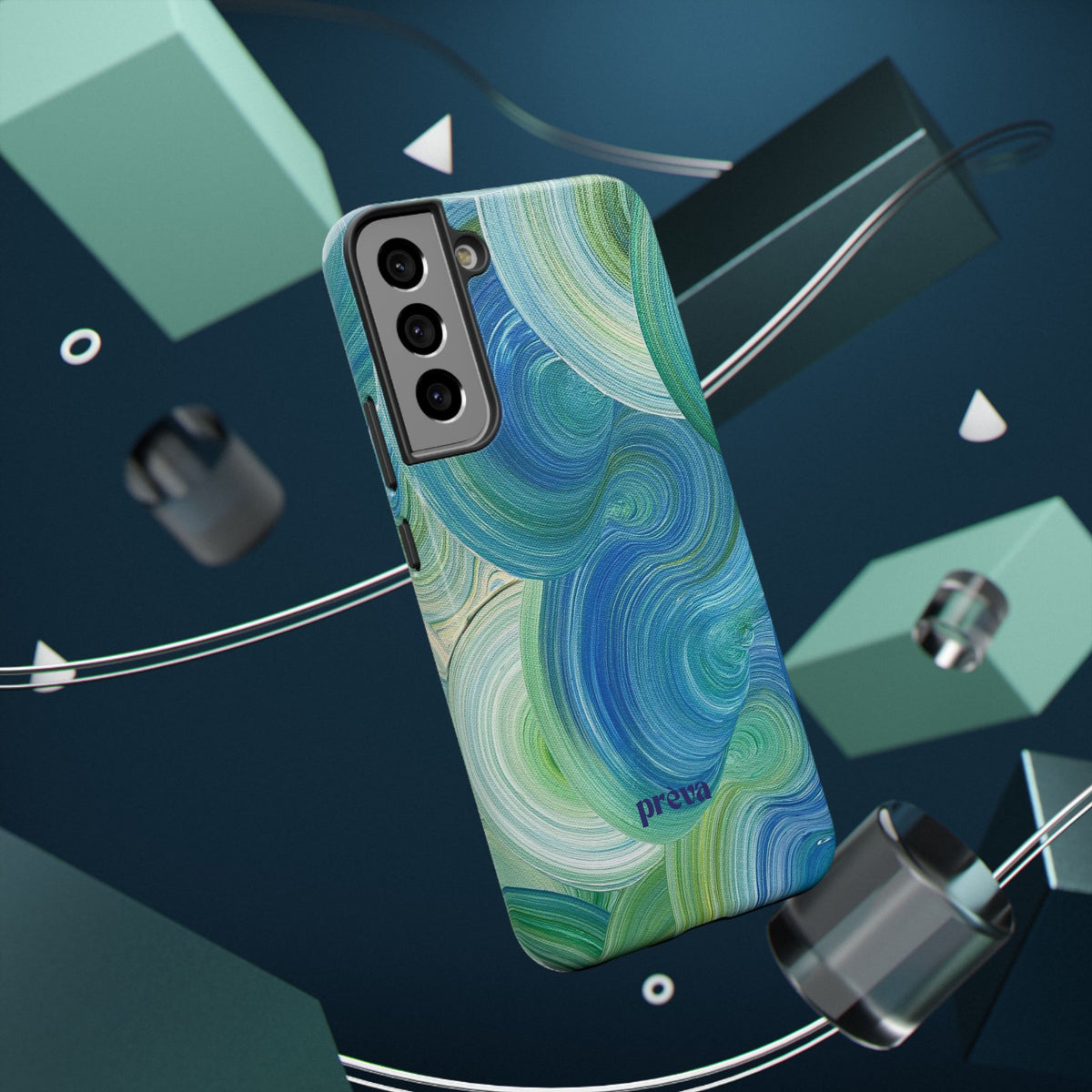 Swirling Ocean Impact-Resistant Phone Case
