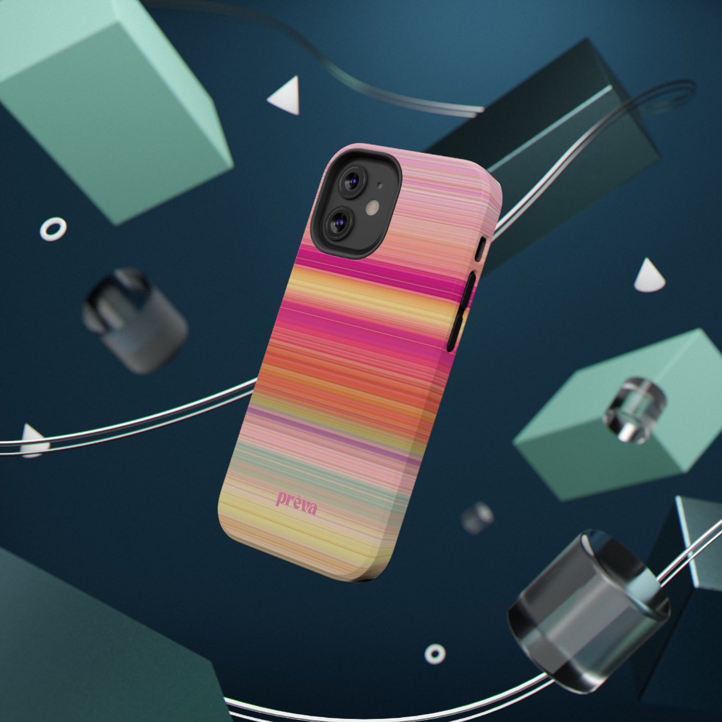 Pastel Stripe Rays Phone Case