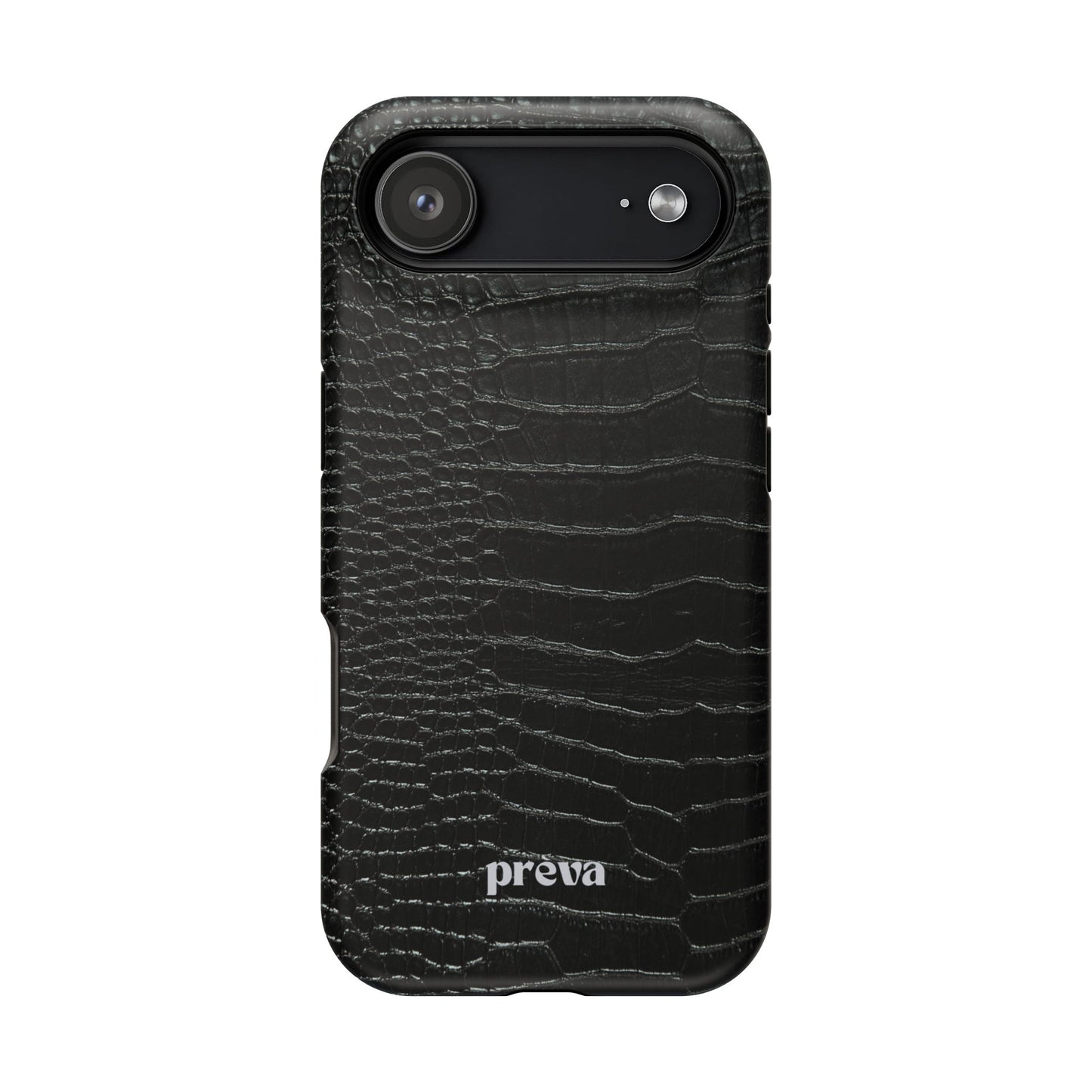 Black Croc Phone Case