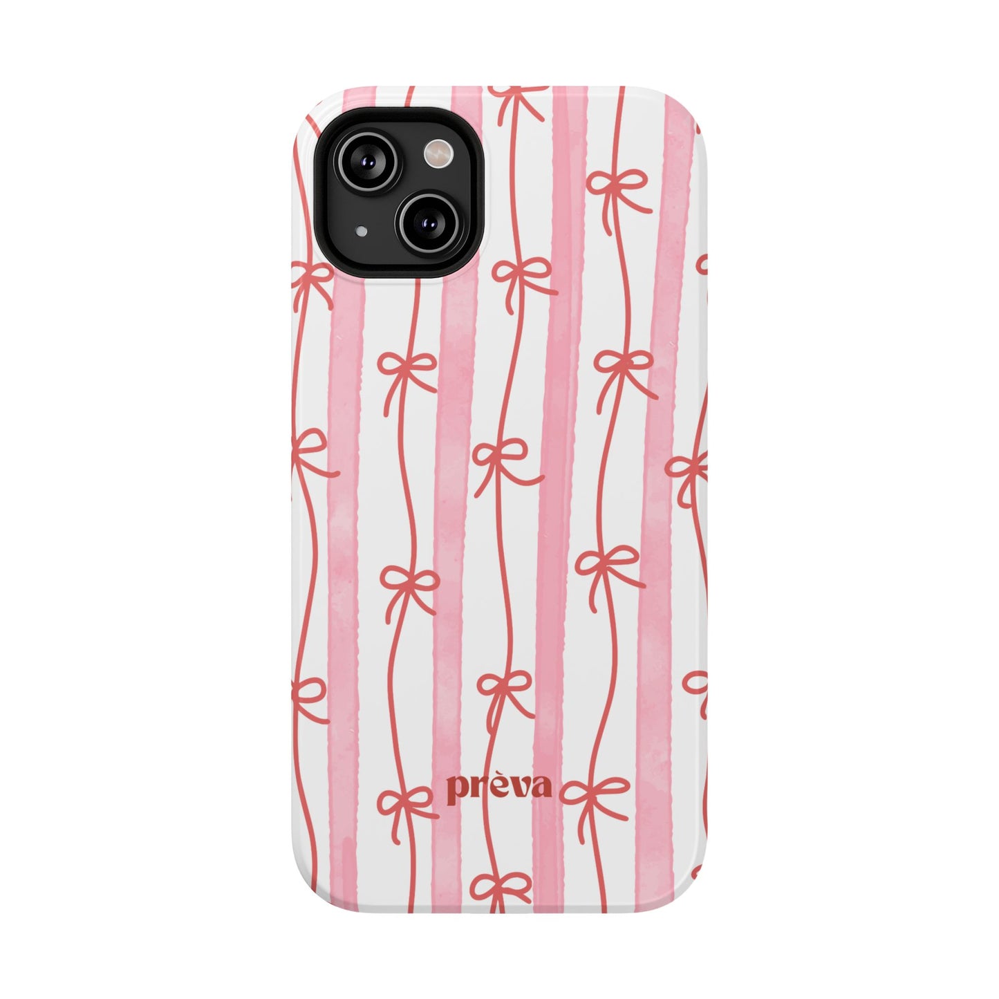 Pink Bow Chain Phone Case