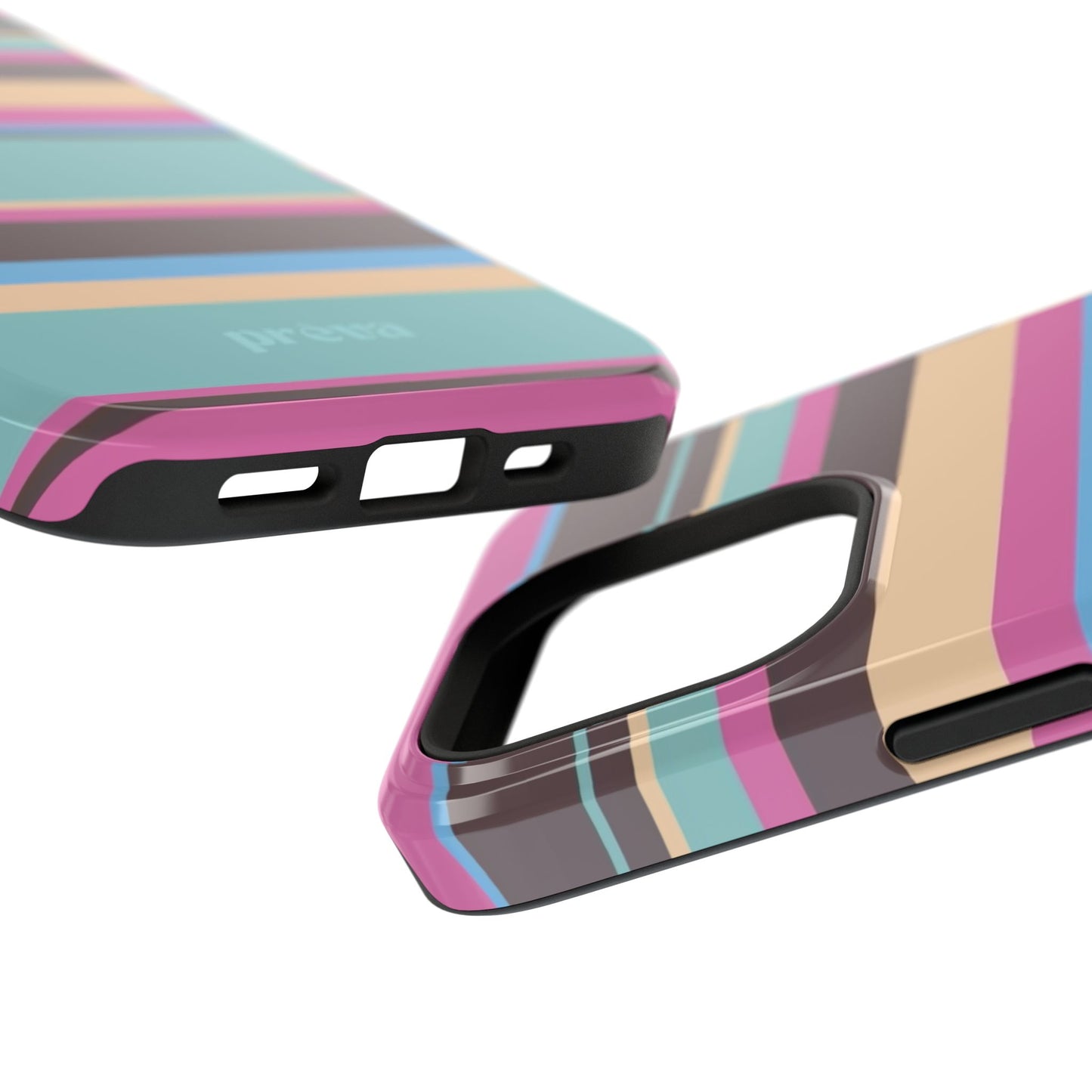 Cocoa Palm Stripes Phone Case