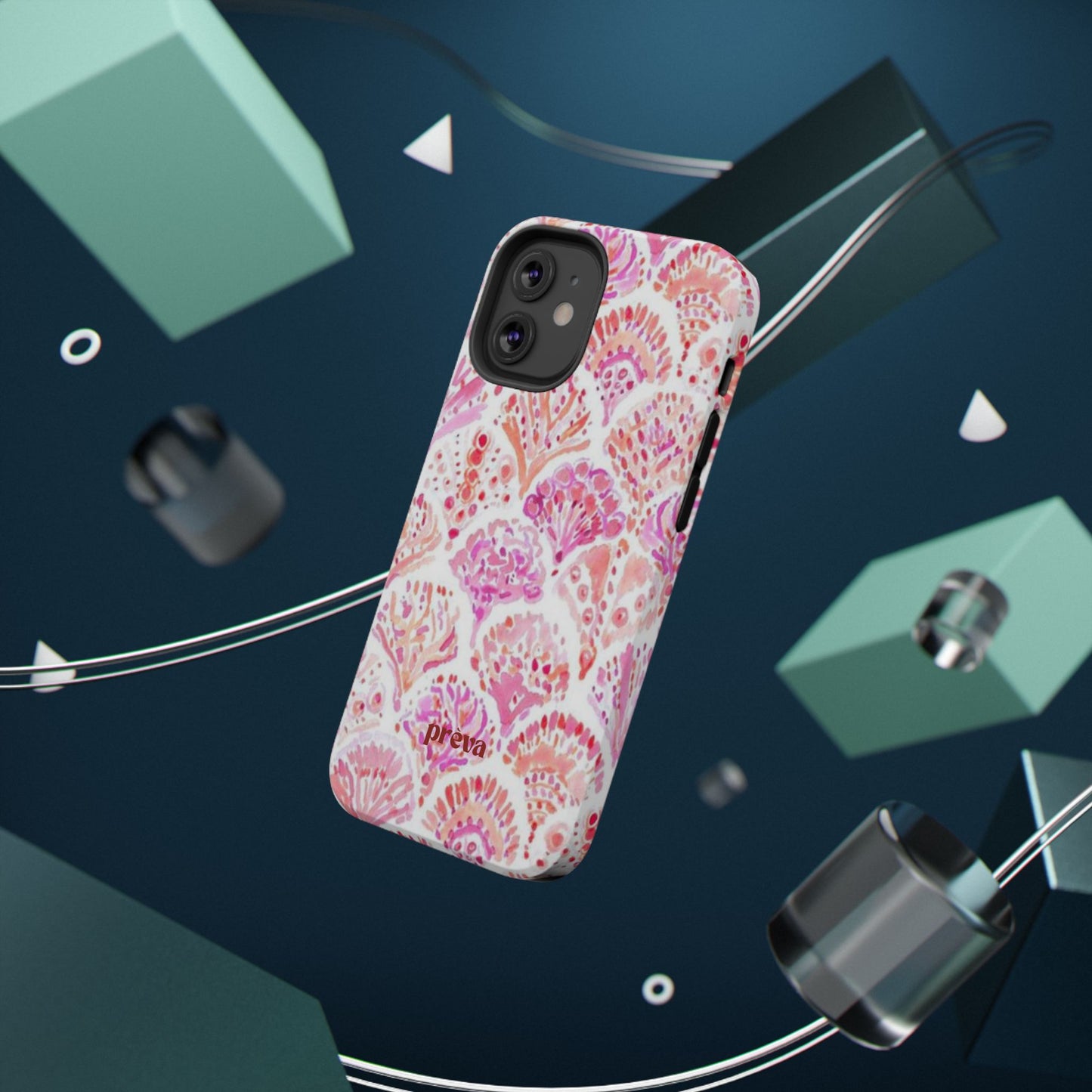 Pink Shell Watercolor Phone Case