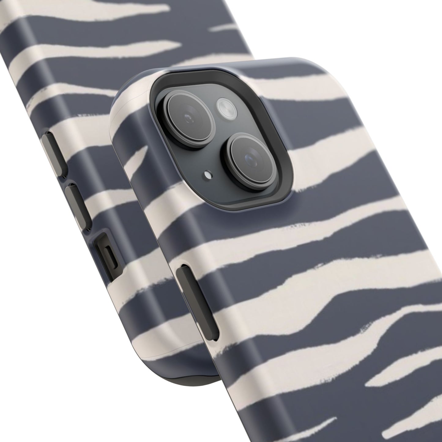 Navy & Cream Zebra Phone Case