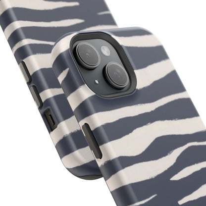 Navy & Cream Zebra Phone Case