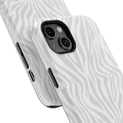 Zebra White Wave Phone Case