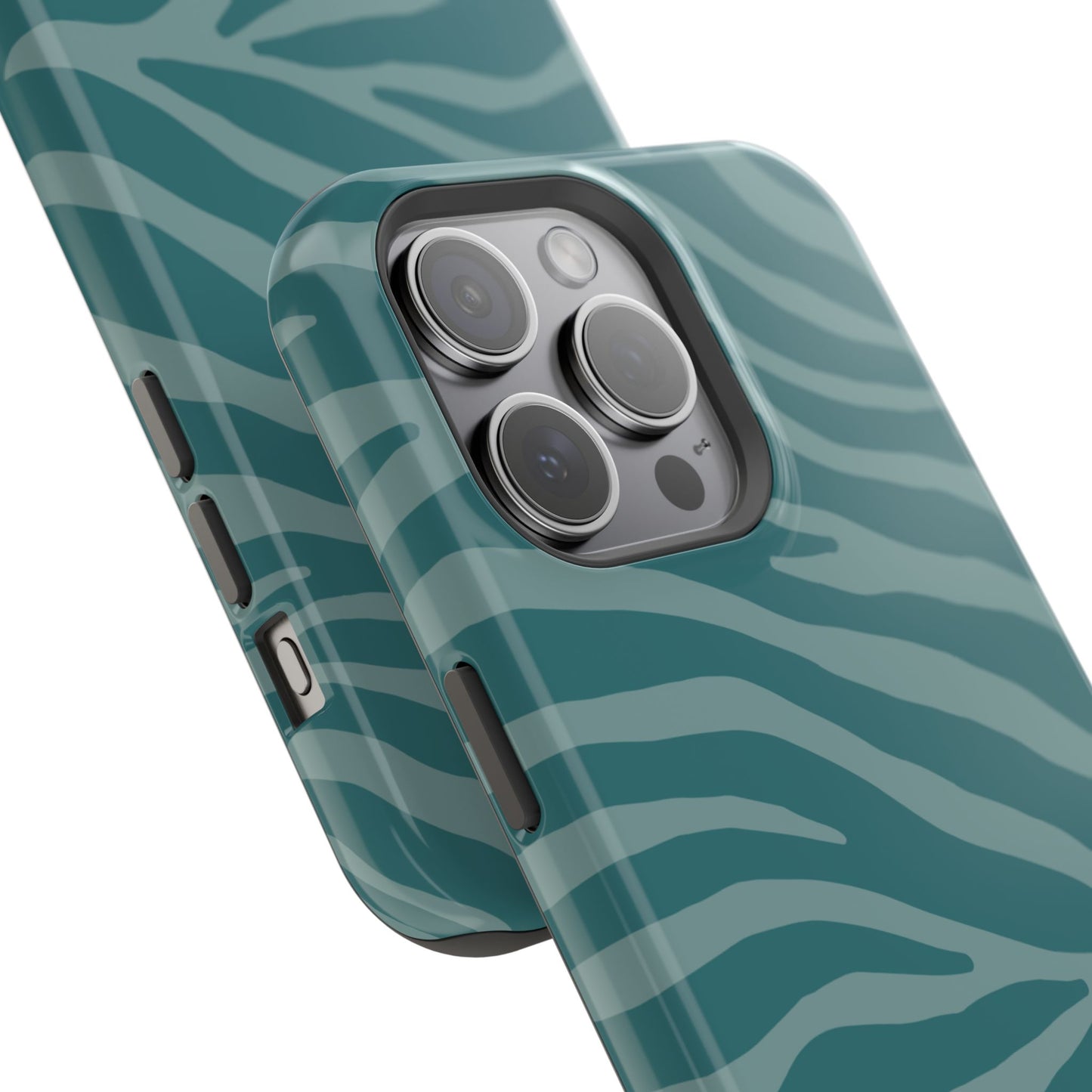 Teal Zebra Phone Case
