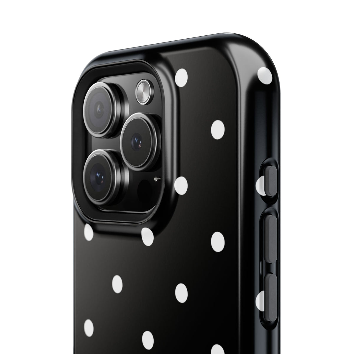 Black with White Polka Dots Phone Case