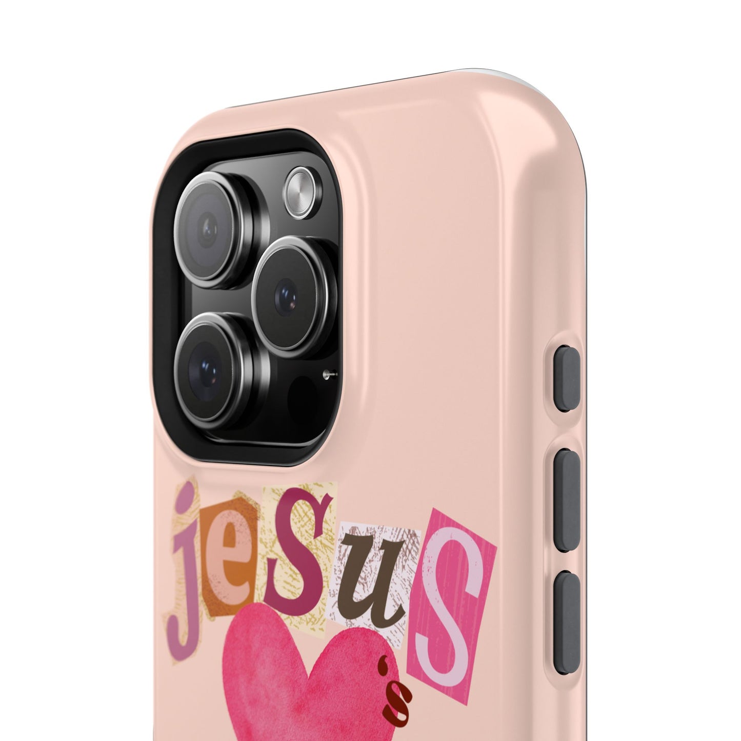 Pink Jesus Loves You Phone Case