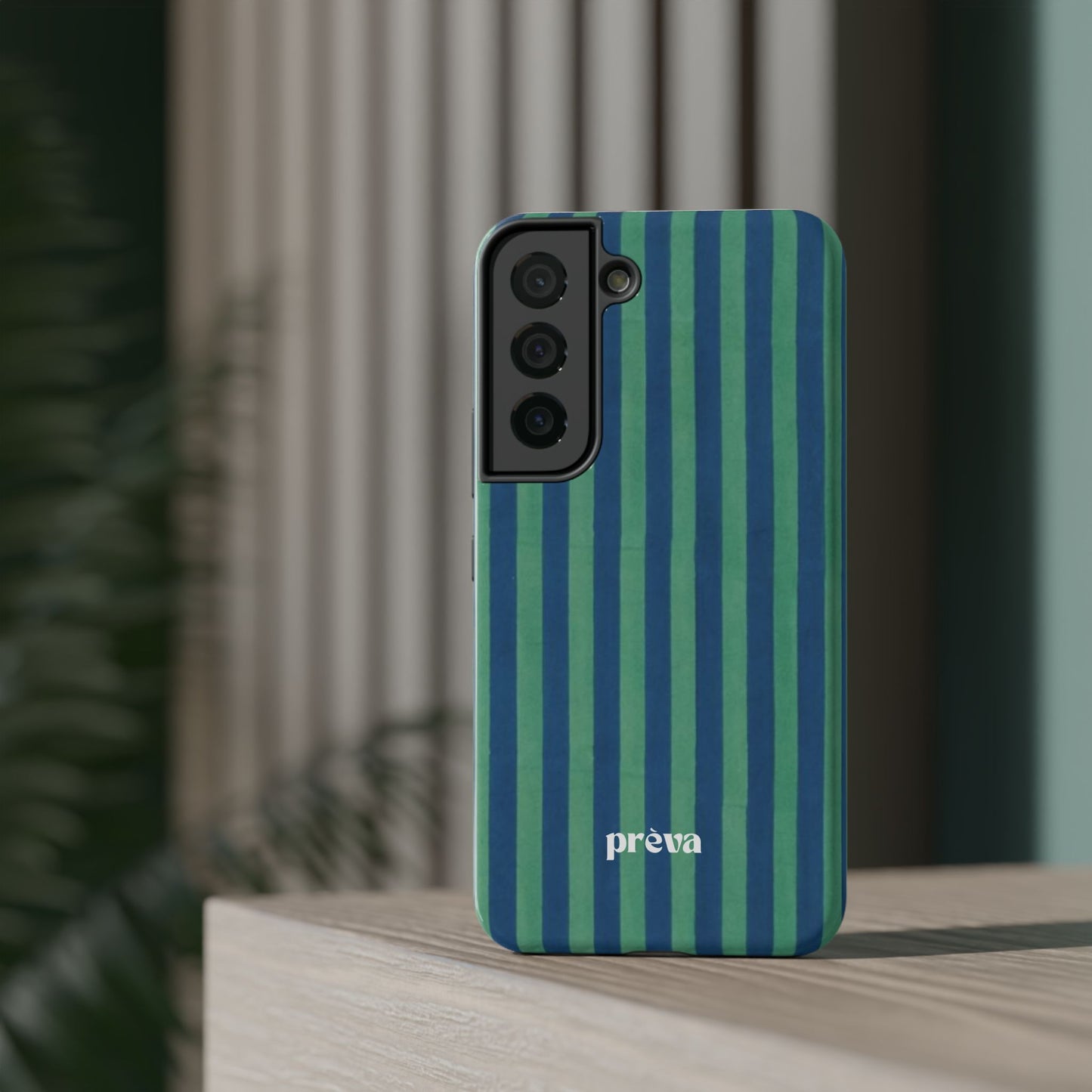 Green & Blue Stripes Phone Case