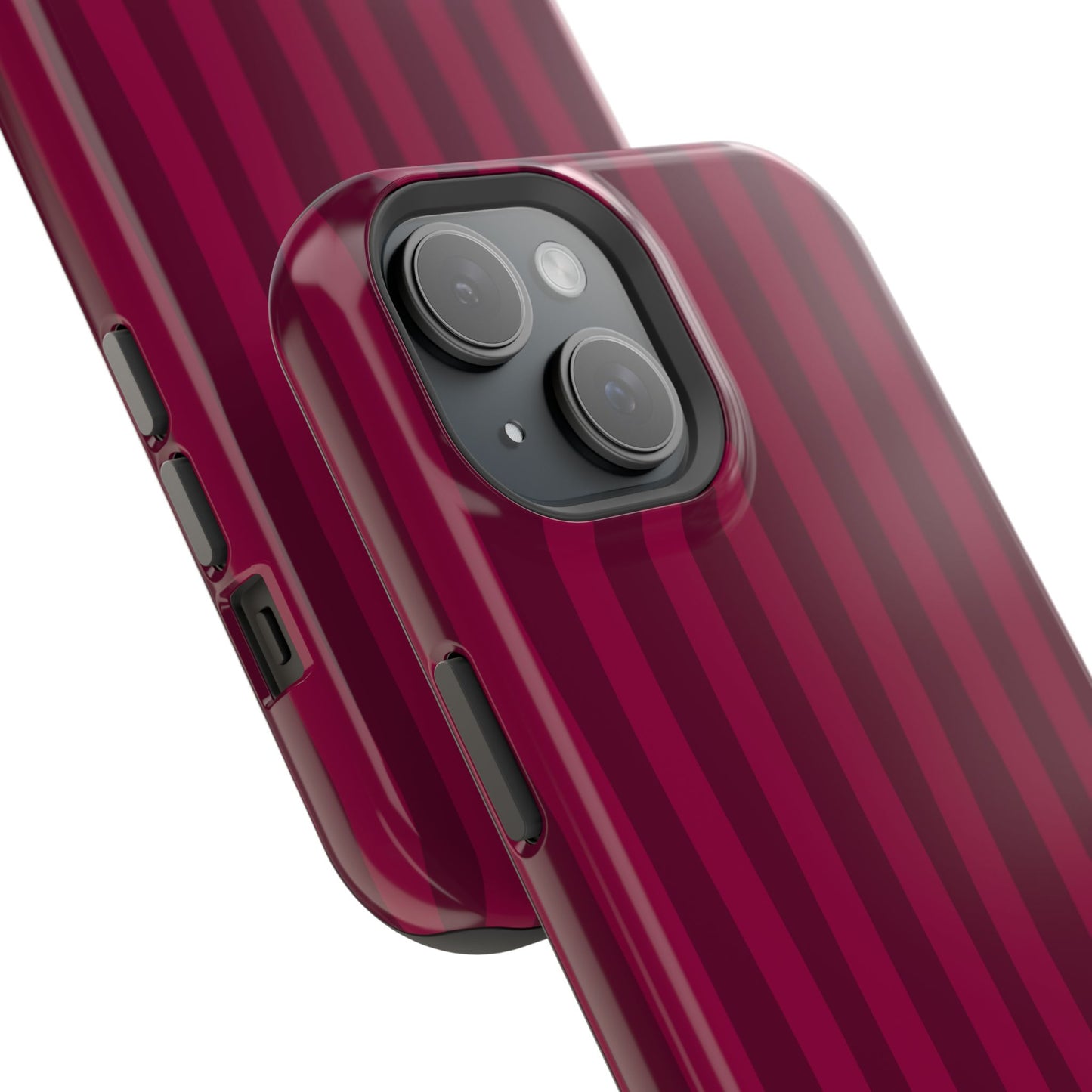 Burgandy Stripes x Ava Dudderar Phone Case